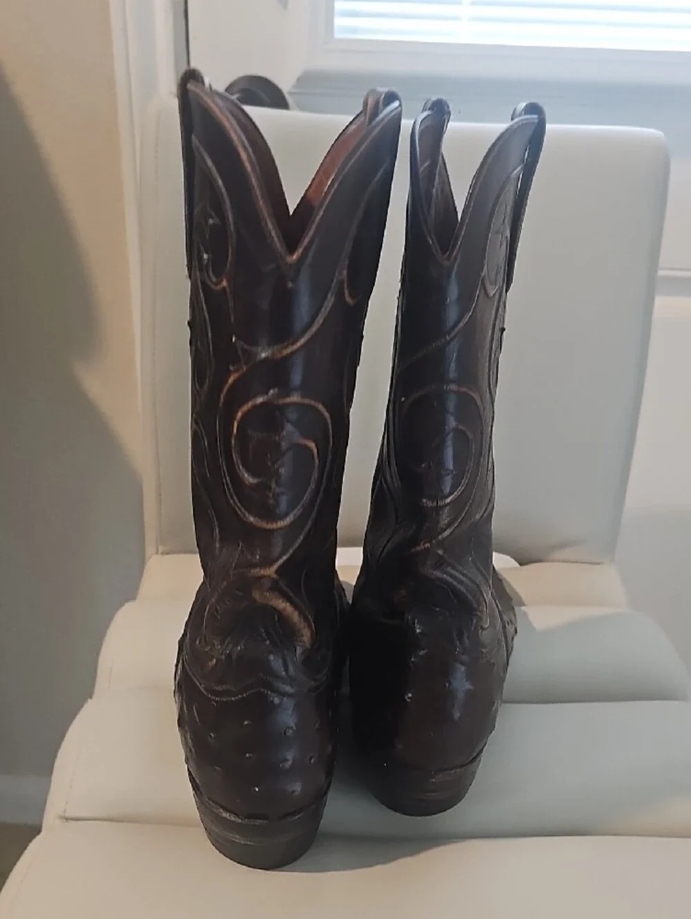 Lucchese Tan Leather Insole with Black Branded Patch